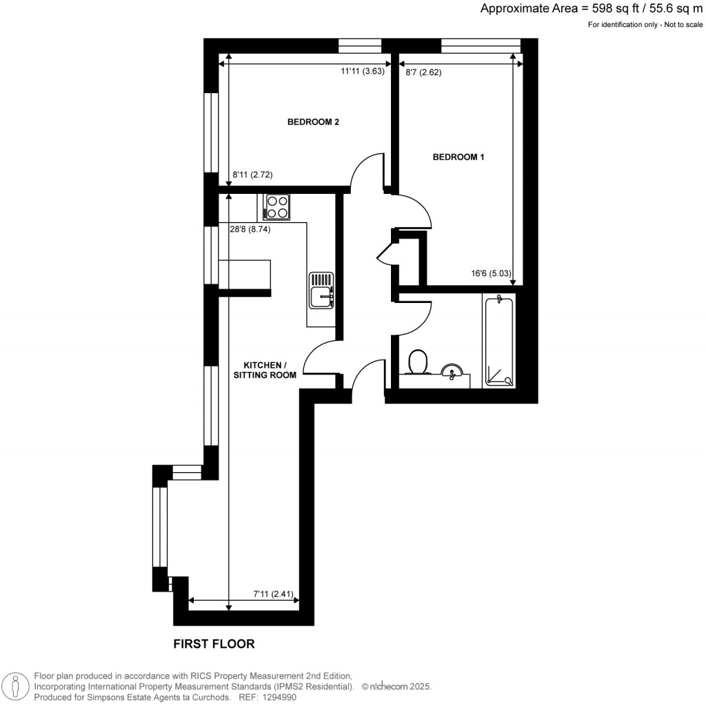 Floorplans For Hanworth Lane, Chertsey, Surrey