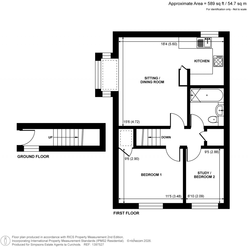 Floorplans For Crawshaw Road, Ottershaw, Surrey