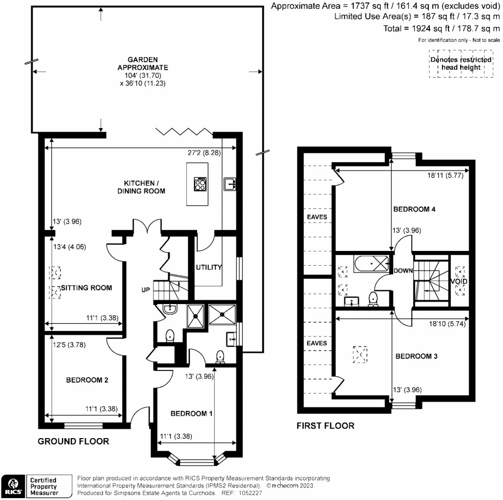 Floorplans For Green Lane, Chertsey, Surrey