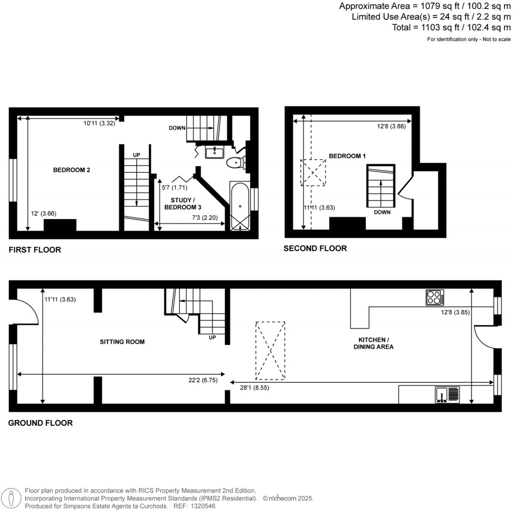 Floorplans For London Street, Chertsey, Surrey