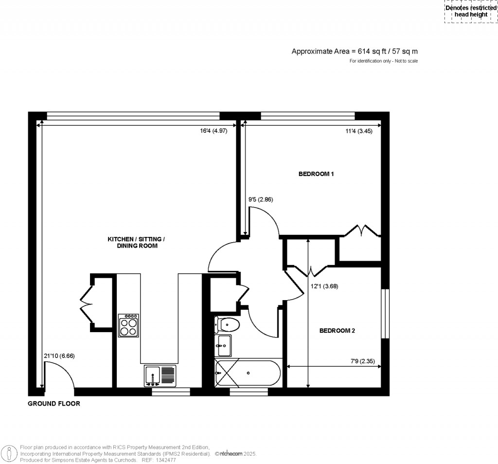 Floorplans For Shaw Close, Ottershaw, Surrey