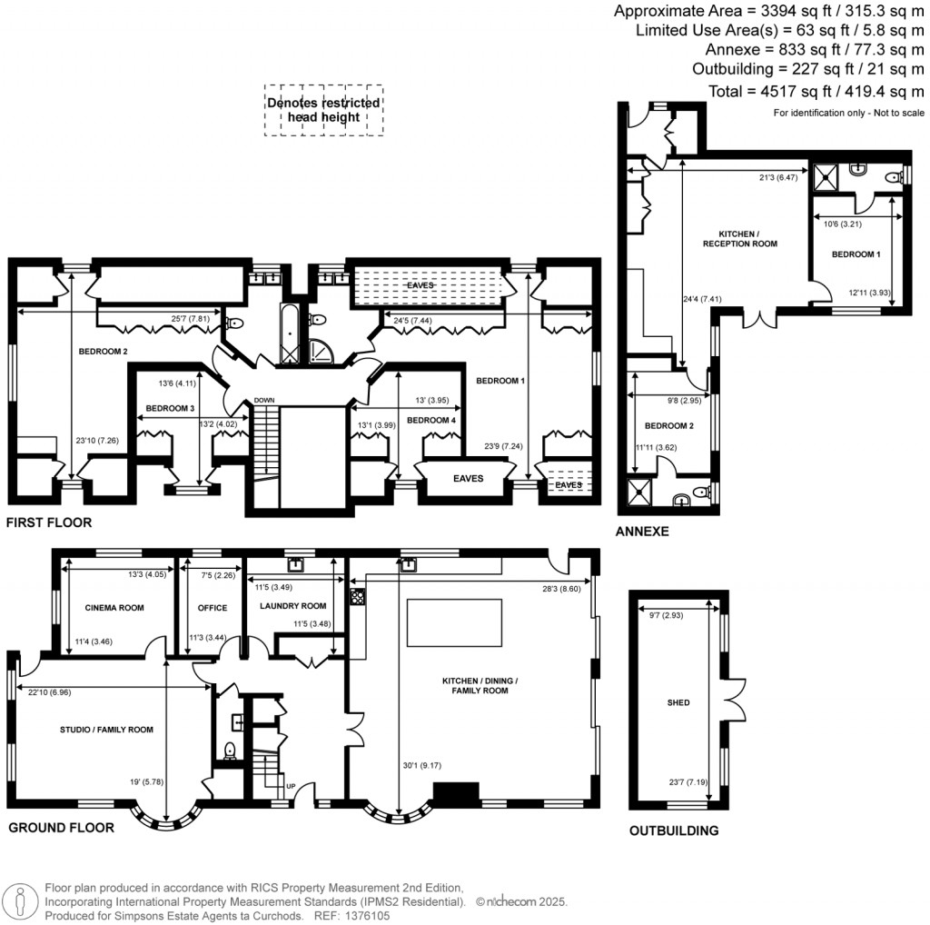 Floorplans For Church Walk, Chertsey, Surrey
