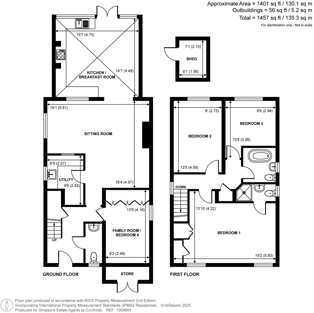 Floorplans For Brox Road, Ottershaw, Surrey