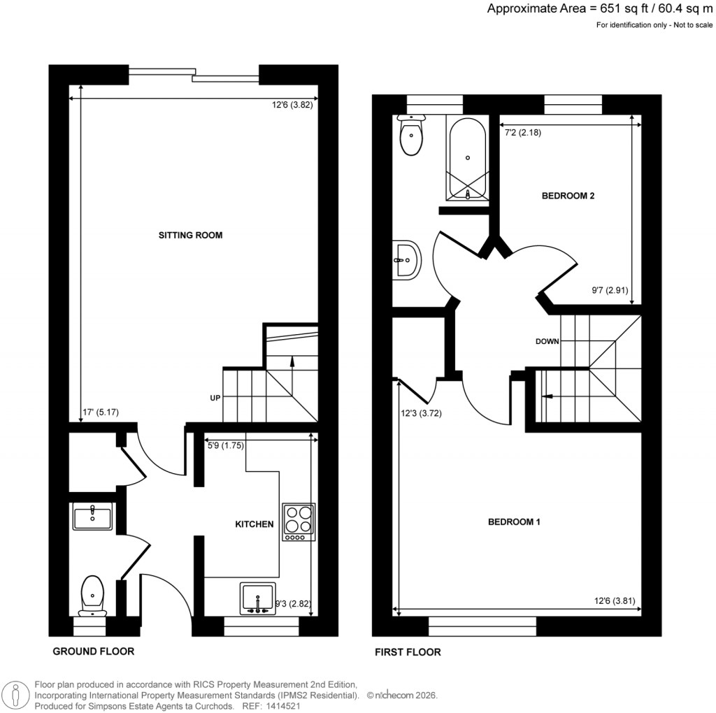 Floorplans For Warwick Deeping, Ottershaw, Surrey