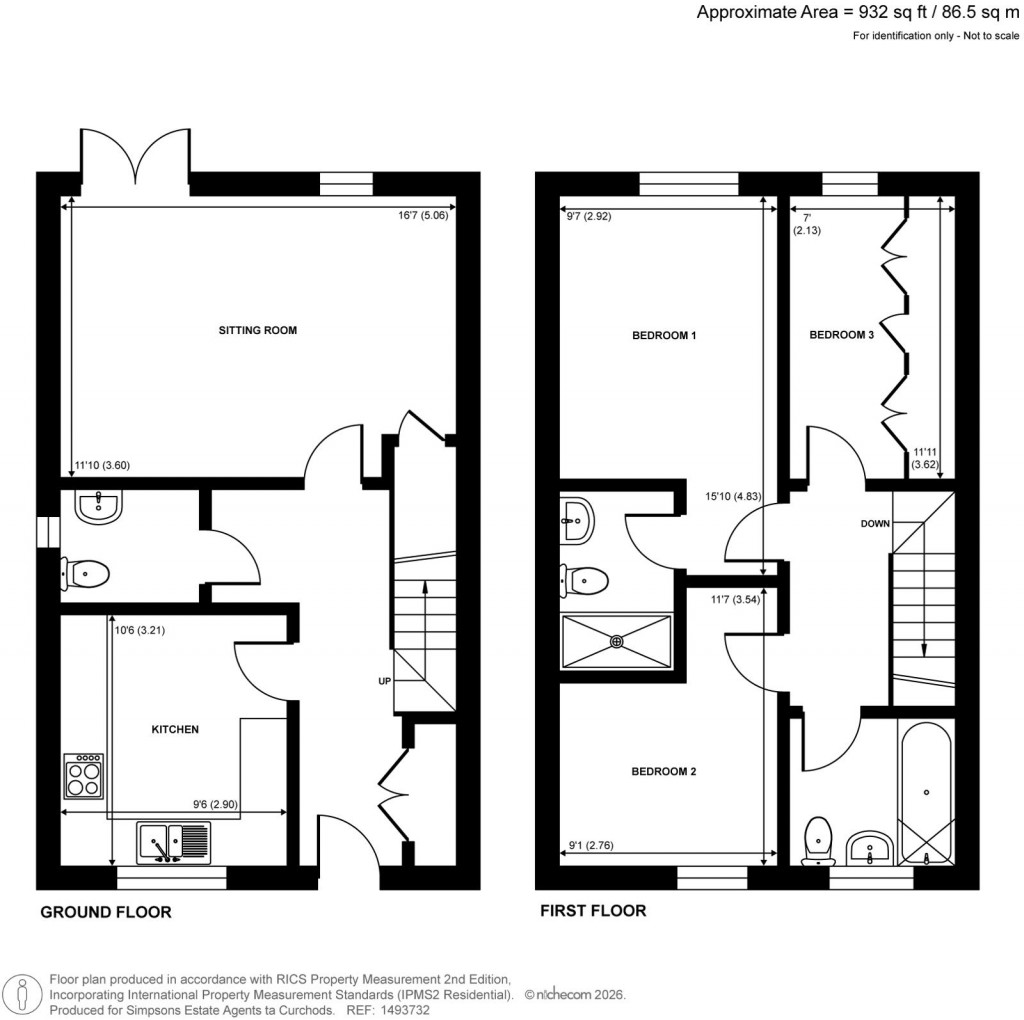 Floorplans For Poppy Way, Ottershaw, Surrey