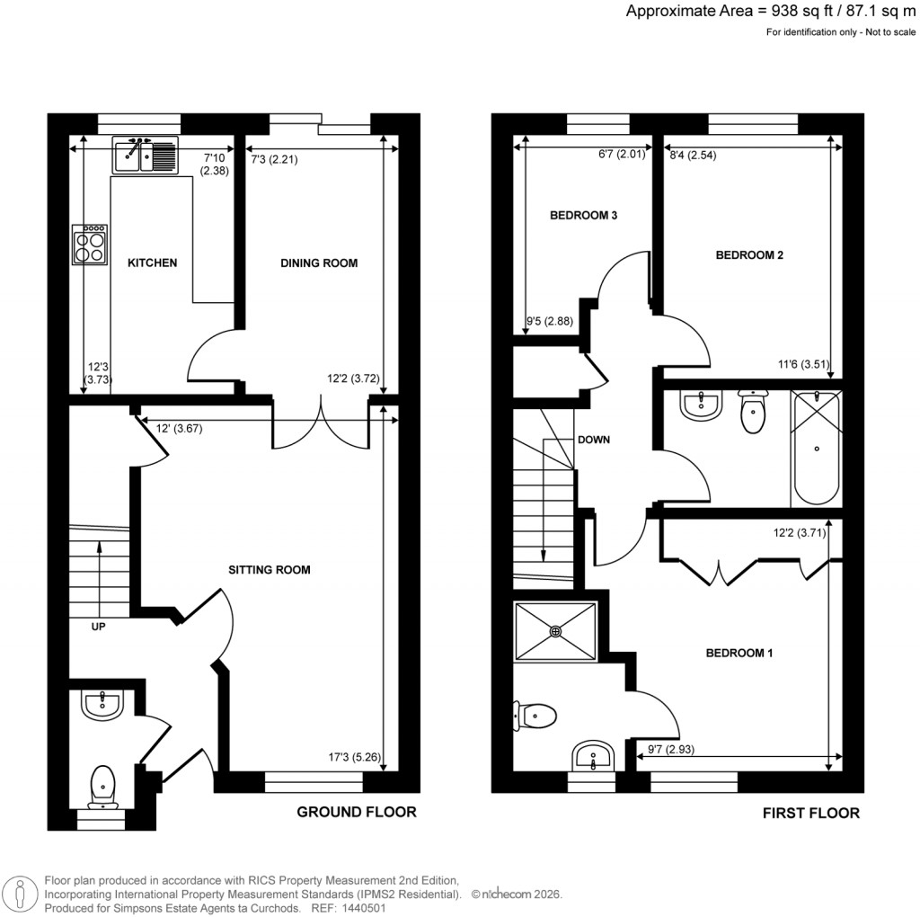 Floorplans For Doresa Close, Addlestone, Surrey