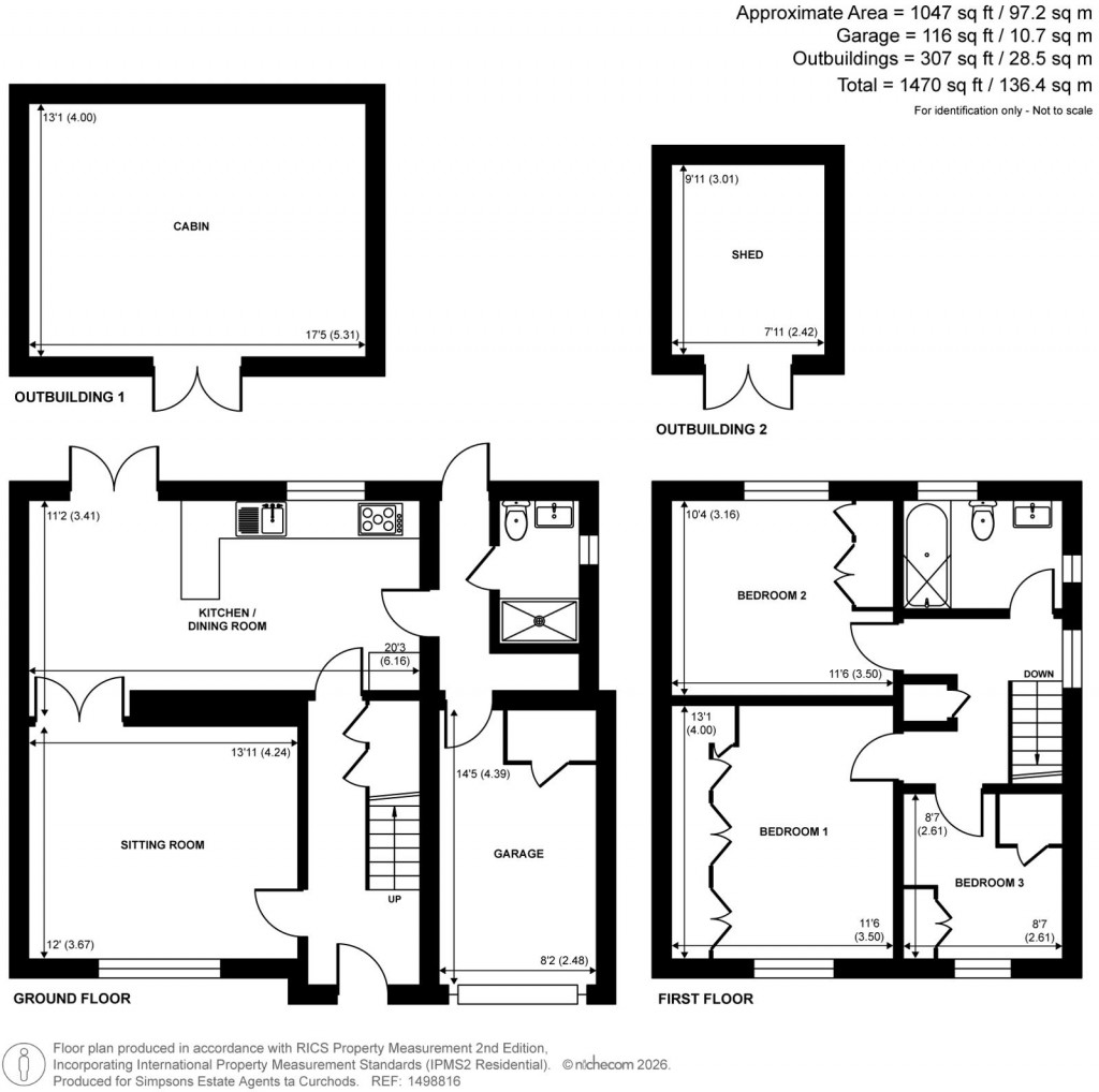 Floorplans For Sandalwood Avenue, Chertsey, Surrey