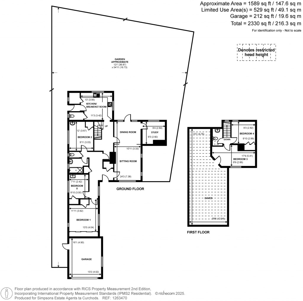 Floorplans For Richmond Drive, Shepperton, TW17