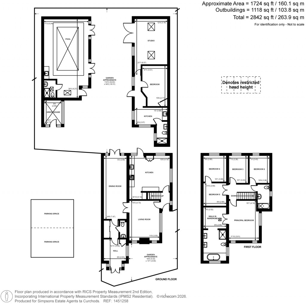Floorplans For Church Street, Lower Sunbury, Surrey