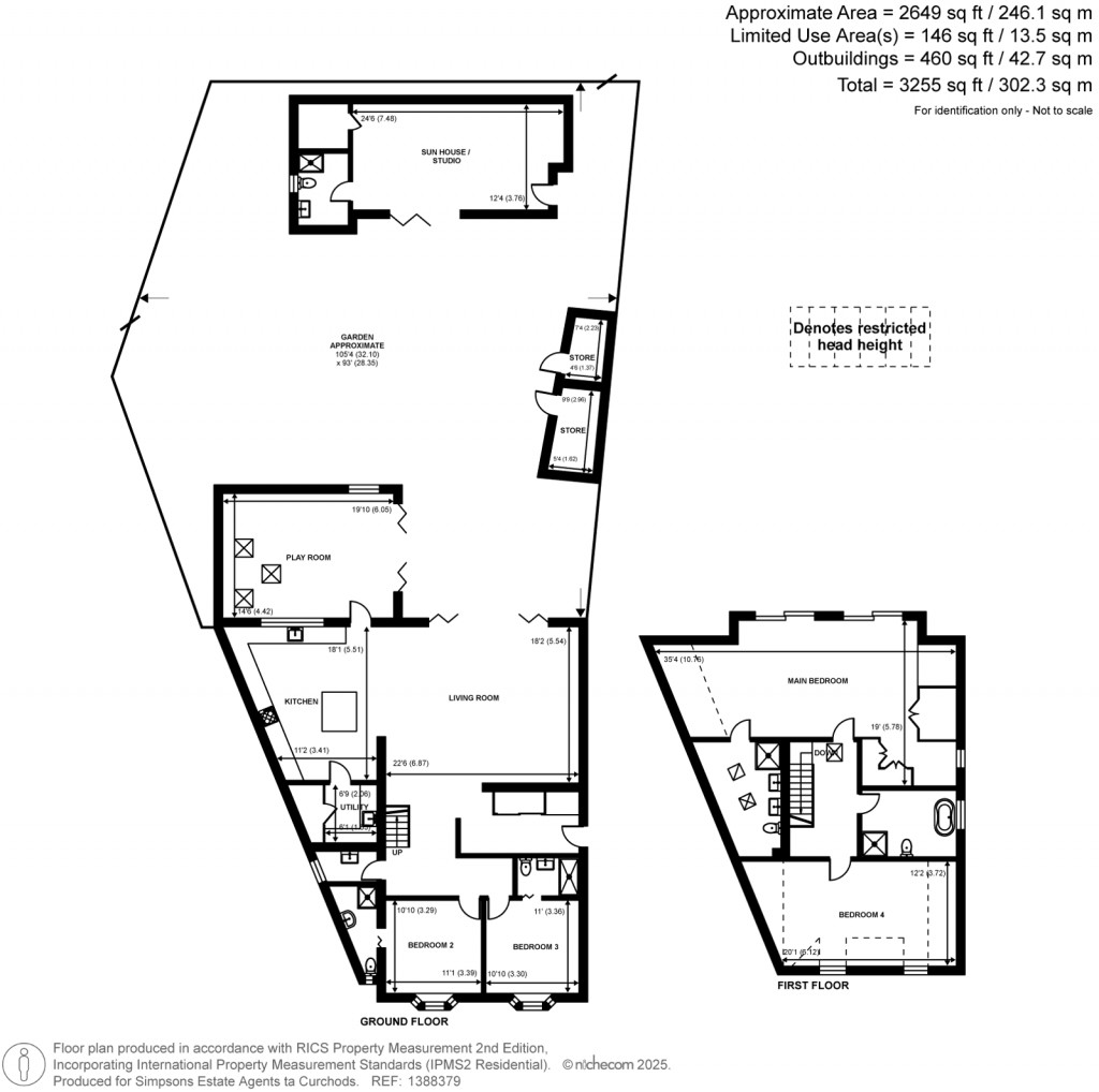Floorplans For Tadmor Close, Lower Sunbury, Surrey