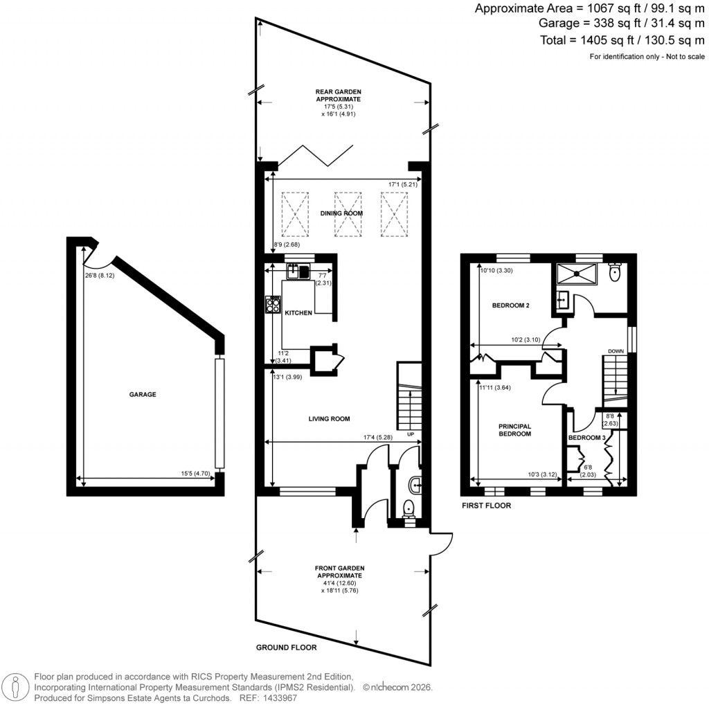 Floorplans For Magdalene Road, Shepperton, Surrey