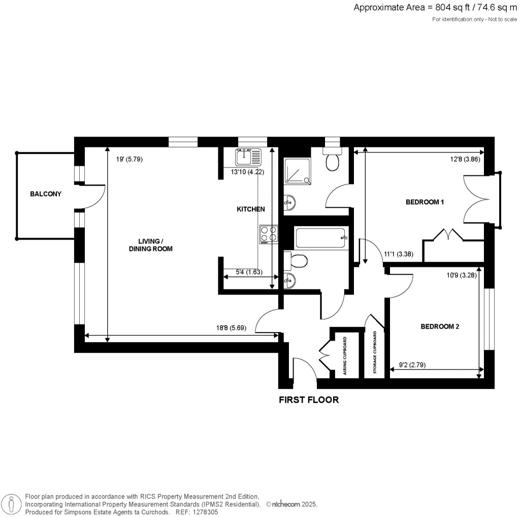 Floorplans For Fairwater Drive, Shepperton, TW17
