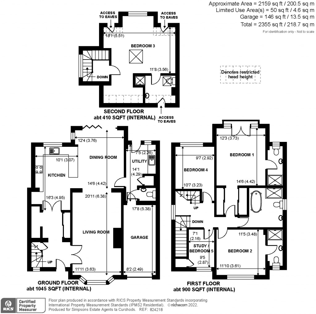 Floorplans For Lindsay Drive, Shepperton, TW17