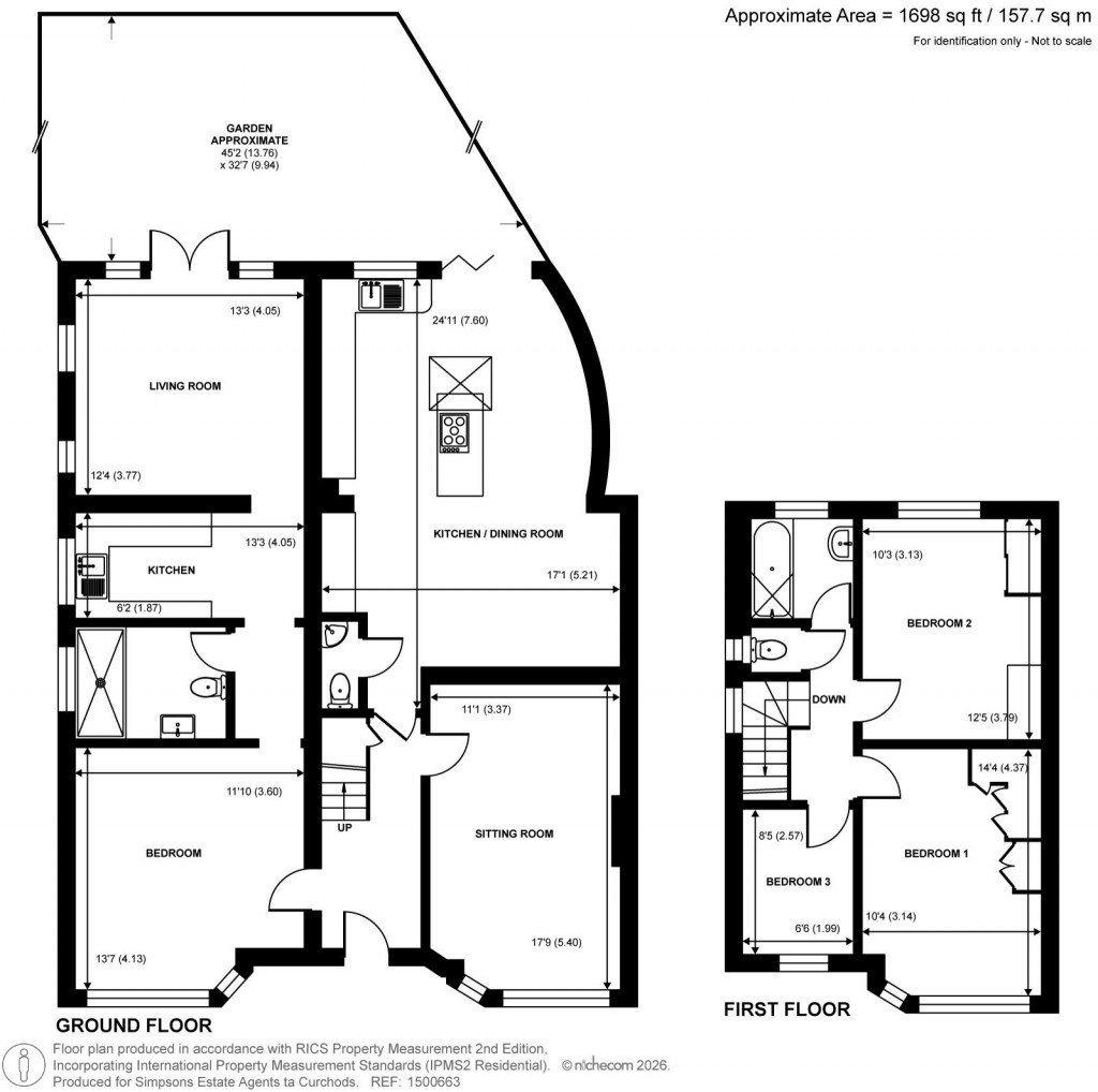Floorplans For Watersplash Road, Shepperton, Surrey