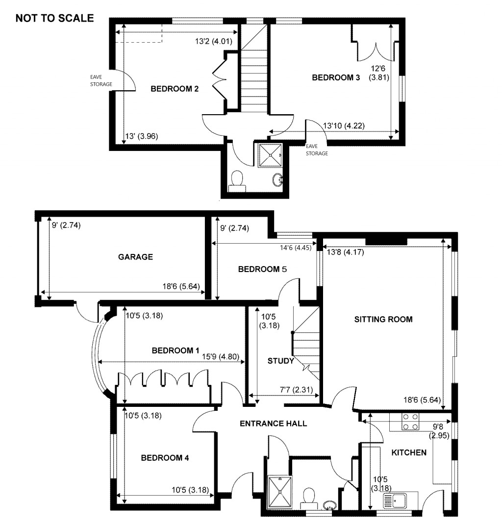 Floorplans For Richmond Drive, Shepperton, Surrey