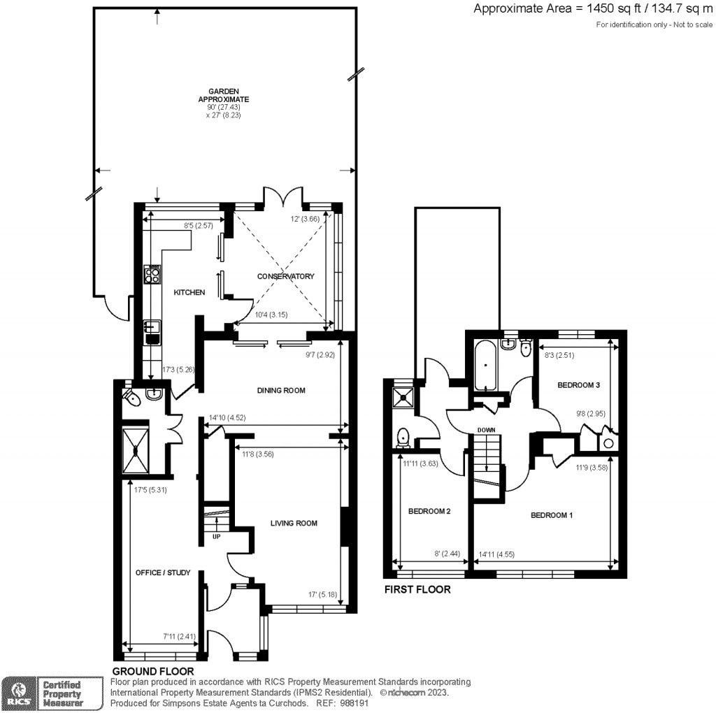 Floorplans For Ashurst Drive, Shepperton, TW17