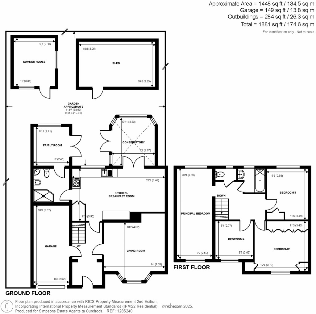 Floorplans For Briar Road, Shepperton, Surrey