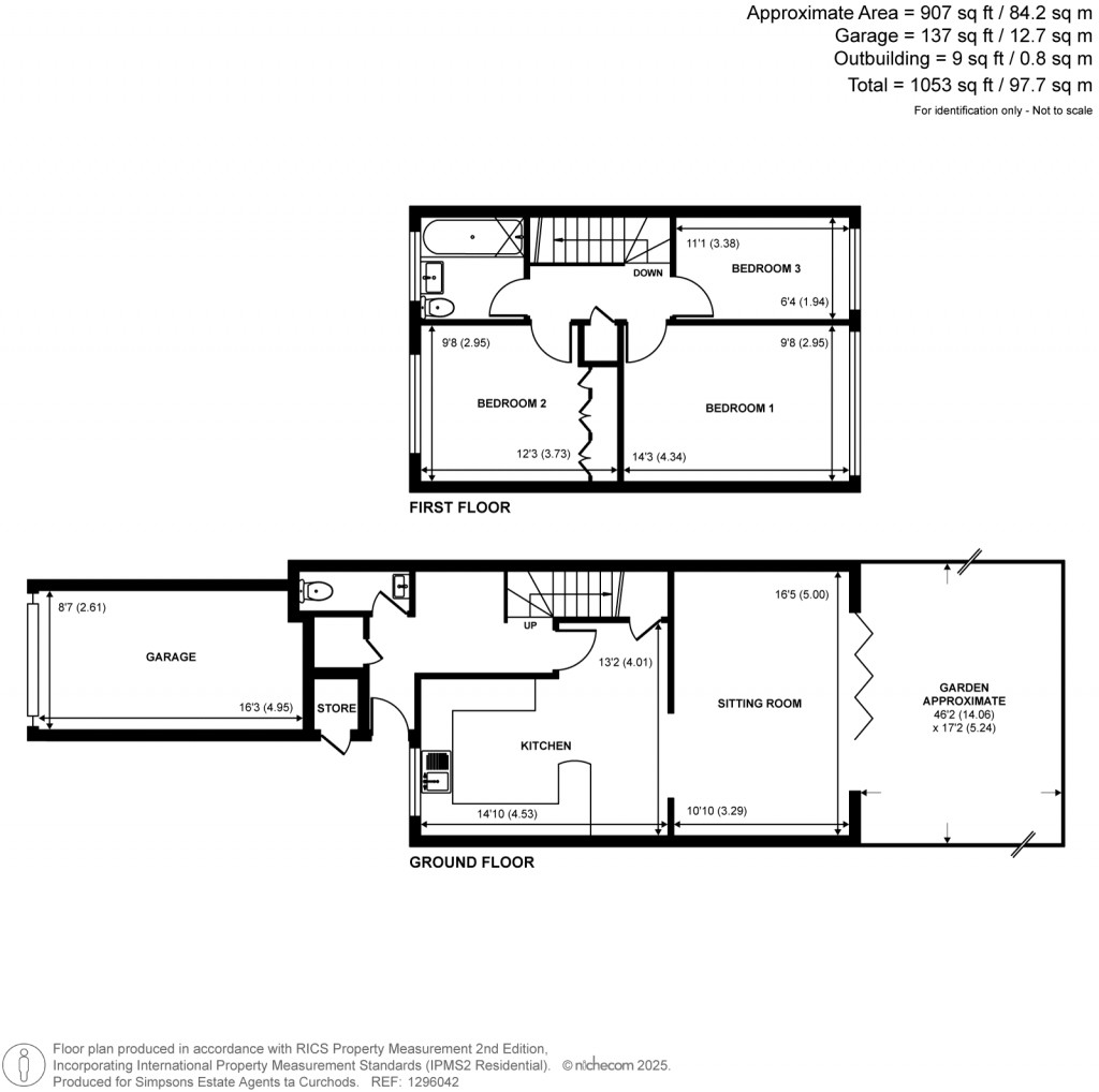 Floorplans For Hetherington Road, Shepperton, Surrey