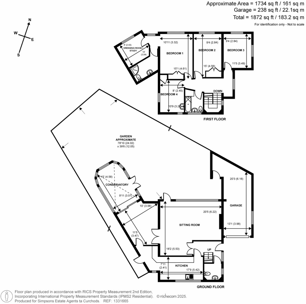 Floorplans For Kenton Avenue, Sunbury-On-Thames, Surrey