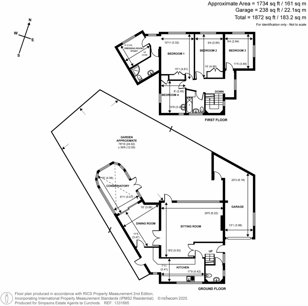Floorplans For Kenton Avenue, Sunbury-On-Thames, Surrey