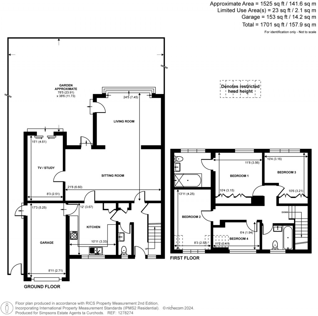 Floorplans For Wadham Close, Shepperton, Surrey