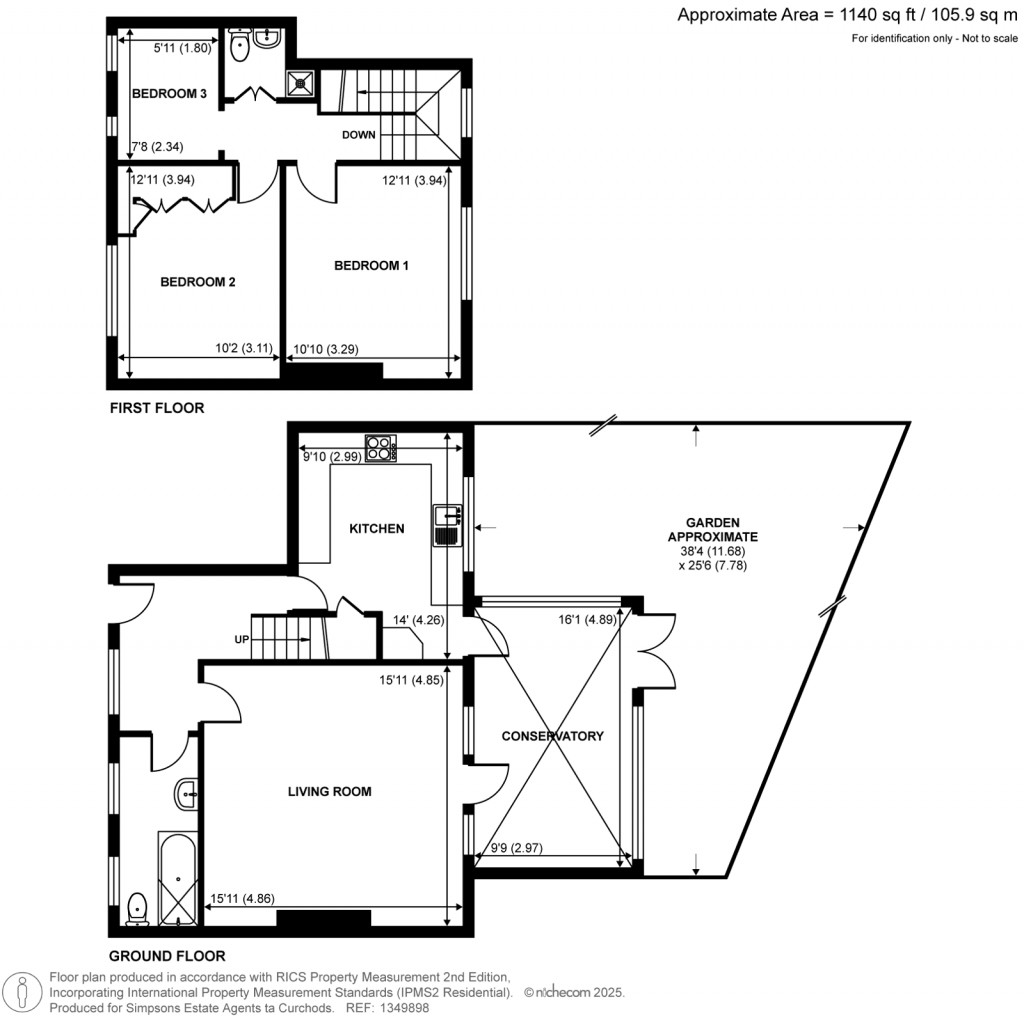 Floorplans For Upper Halliford Road, Shepperton, Surrey