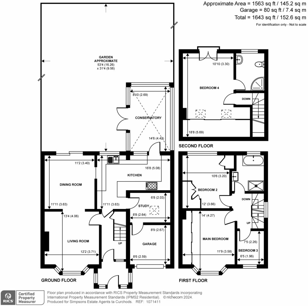 Floorplans For Cumbernauld Gardens, Sunbury-On-Thames, TW16