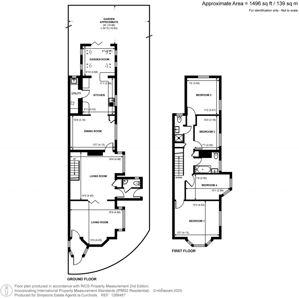 Floorplans For Crescent Road, Shepperton, TW17