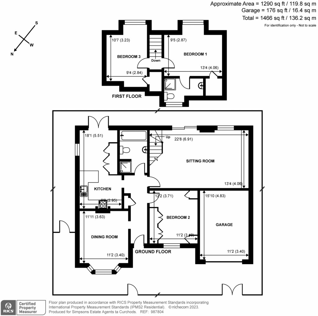 Floorplans For Vicarage Lane, Laleham, Surrey