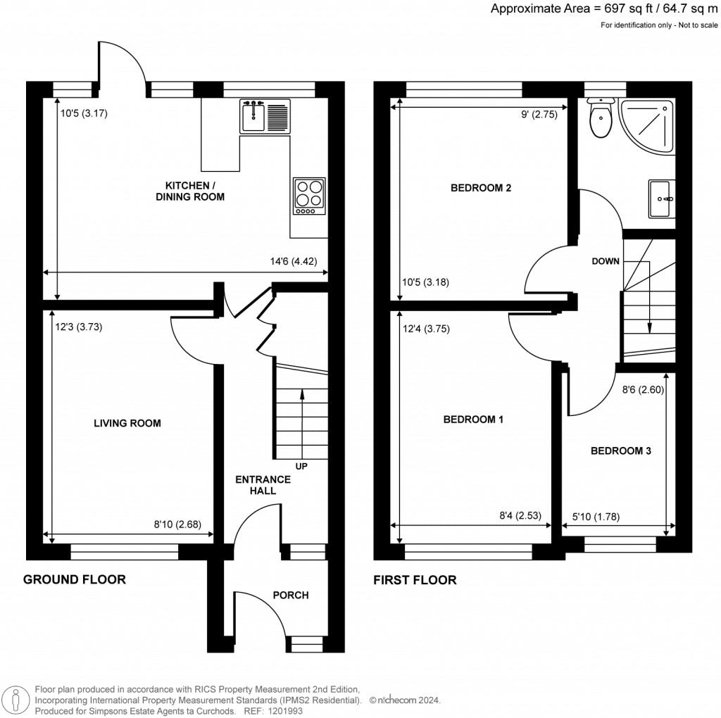 Floorplans For Gaston Way, Shepperton, TW17