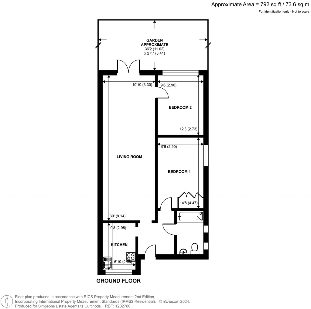 Floorplans For The Broadway, Laleham, Staines-Upon-Thames