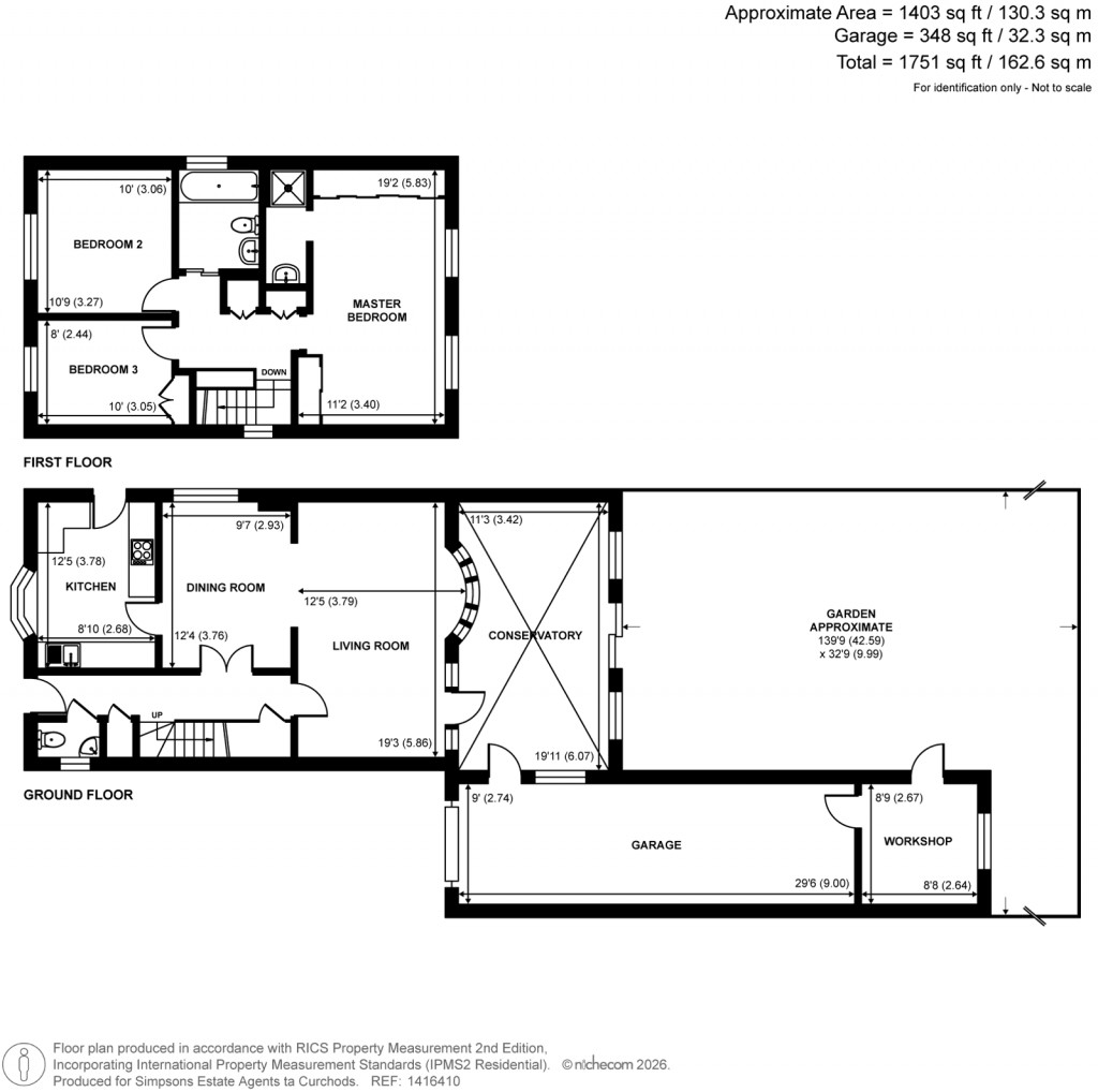 Floorplans For Upper Halliford Green, Shepperton, Surrey