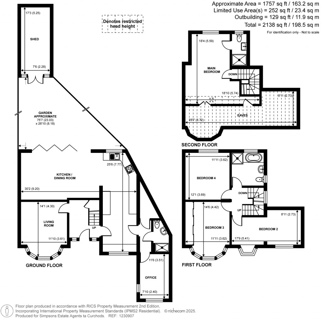 Floorplans For Staines Road East, Sunbury-On-Thames, TW16