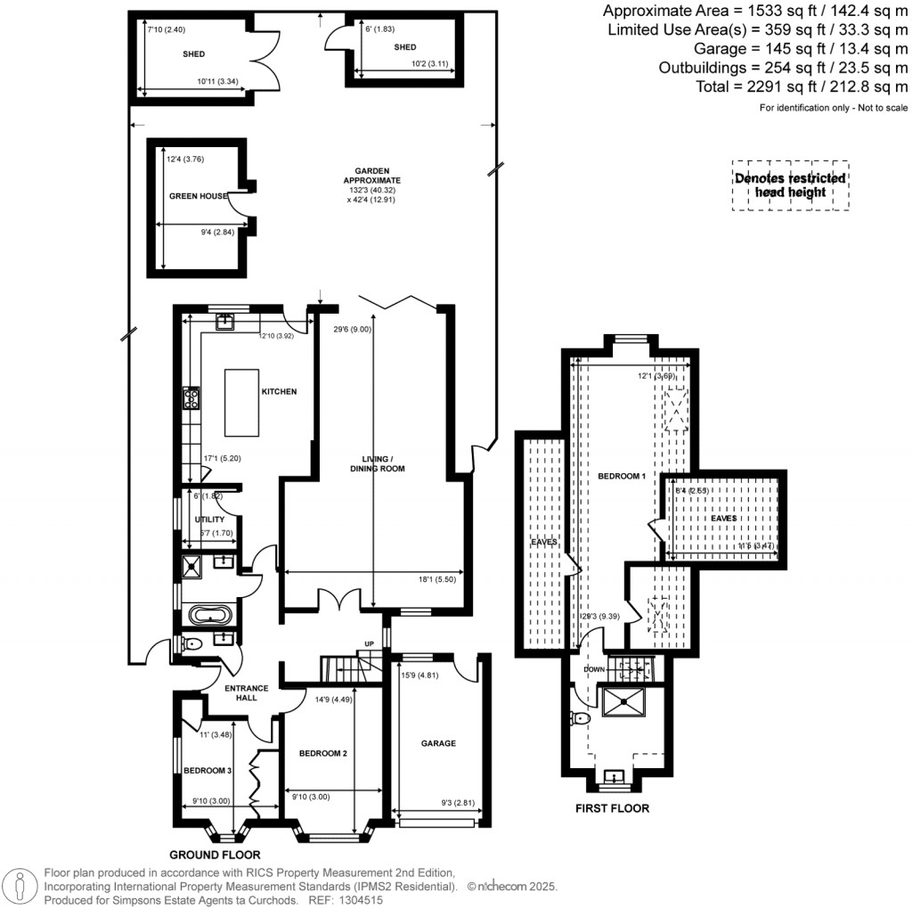 Floorplans For Holmbank Drive, Shepperton, Surrey