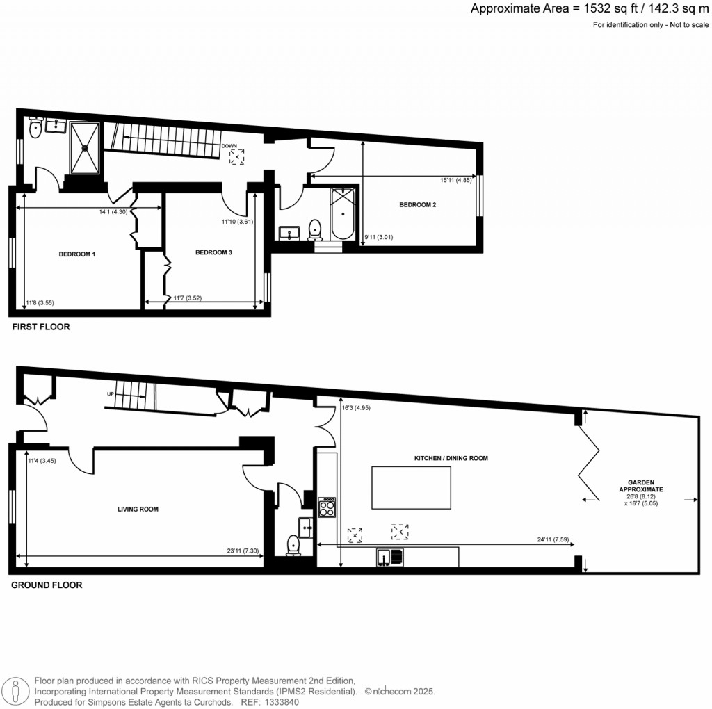 Floorplans For Russell Road, Shepperton, Surrey