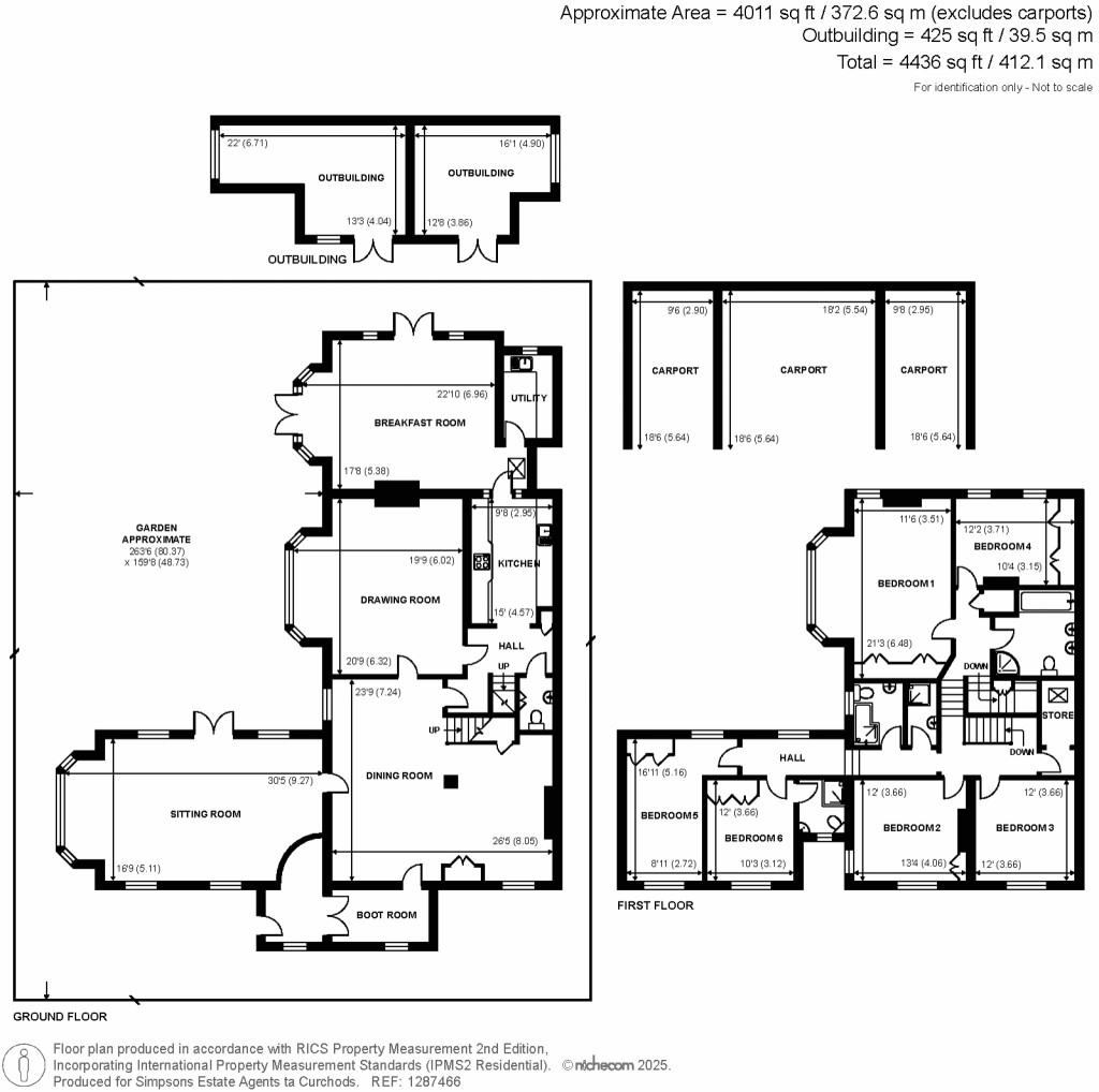 Floorplans For Ashford Road, Laleham, Surrey