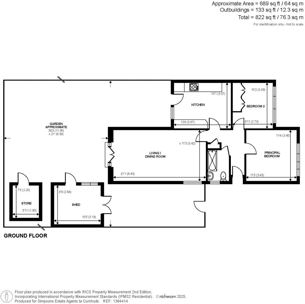 Floorplans For Watersplash Road, Shepperton, Surrey
