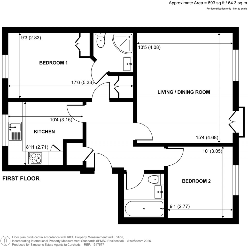 Floorplans For The Green, Shepperton, Surrey