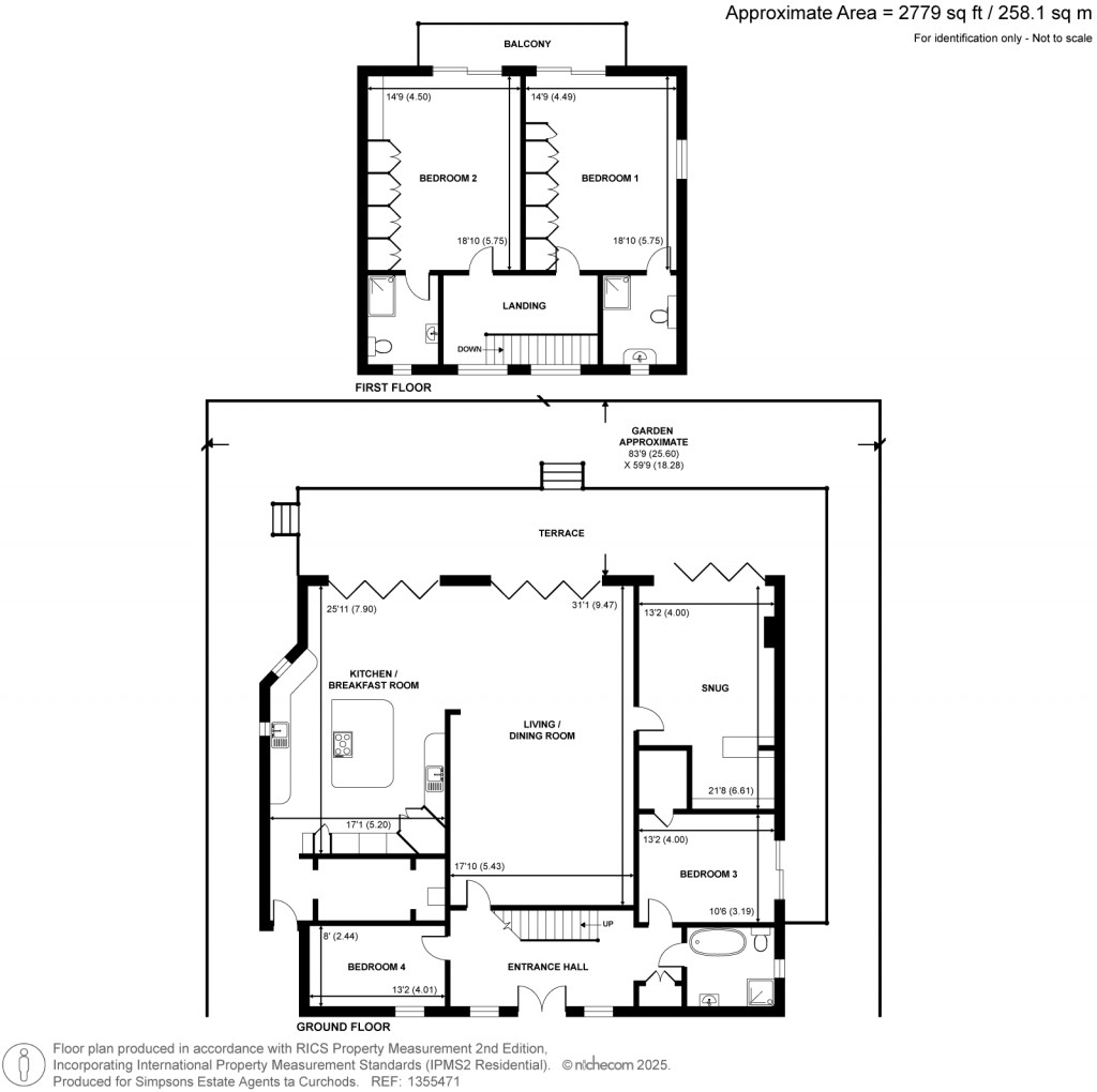 Floorplans For Laleham Reach, Chertsey, Surrey