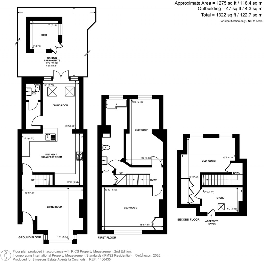 Floorplans For French Street, Sunbury-On-Thames, Surrey