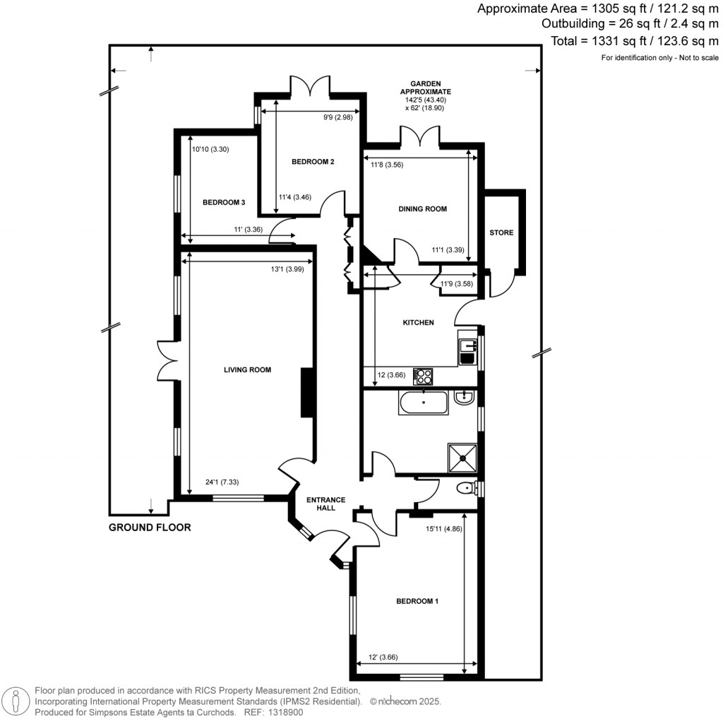 Floorplans For Greenlands Road, Staines-Upon-Thames, Surrey