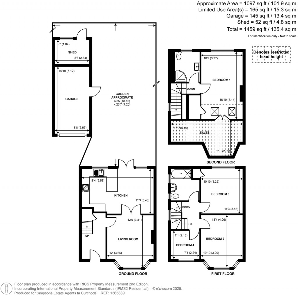 Floorplans For Gaston Way, Shepperton, Surrey