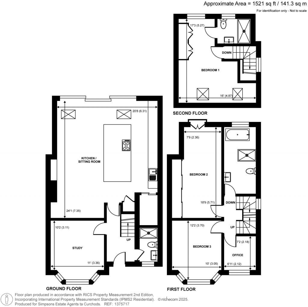 Floorplans For Horne Road, Shepperton, Surrey