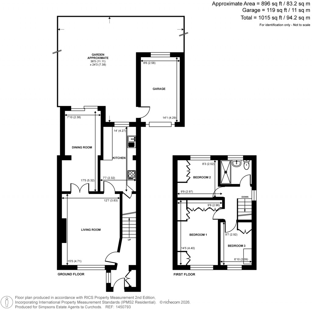 Floorplans For Western Drive, Shepperton, Surrey