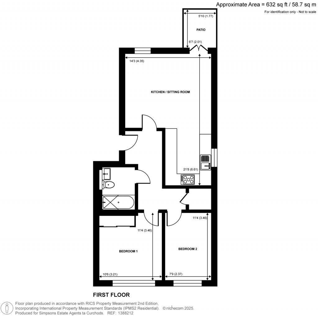 Floorplans For Annett Close, Upper Halliford, Surrey
