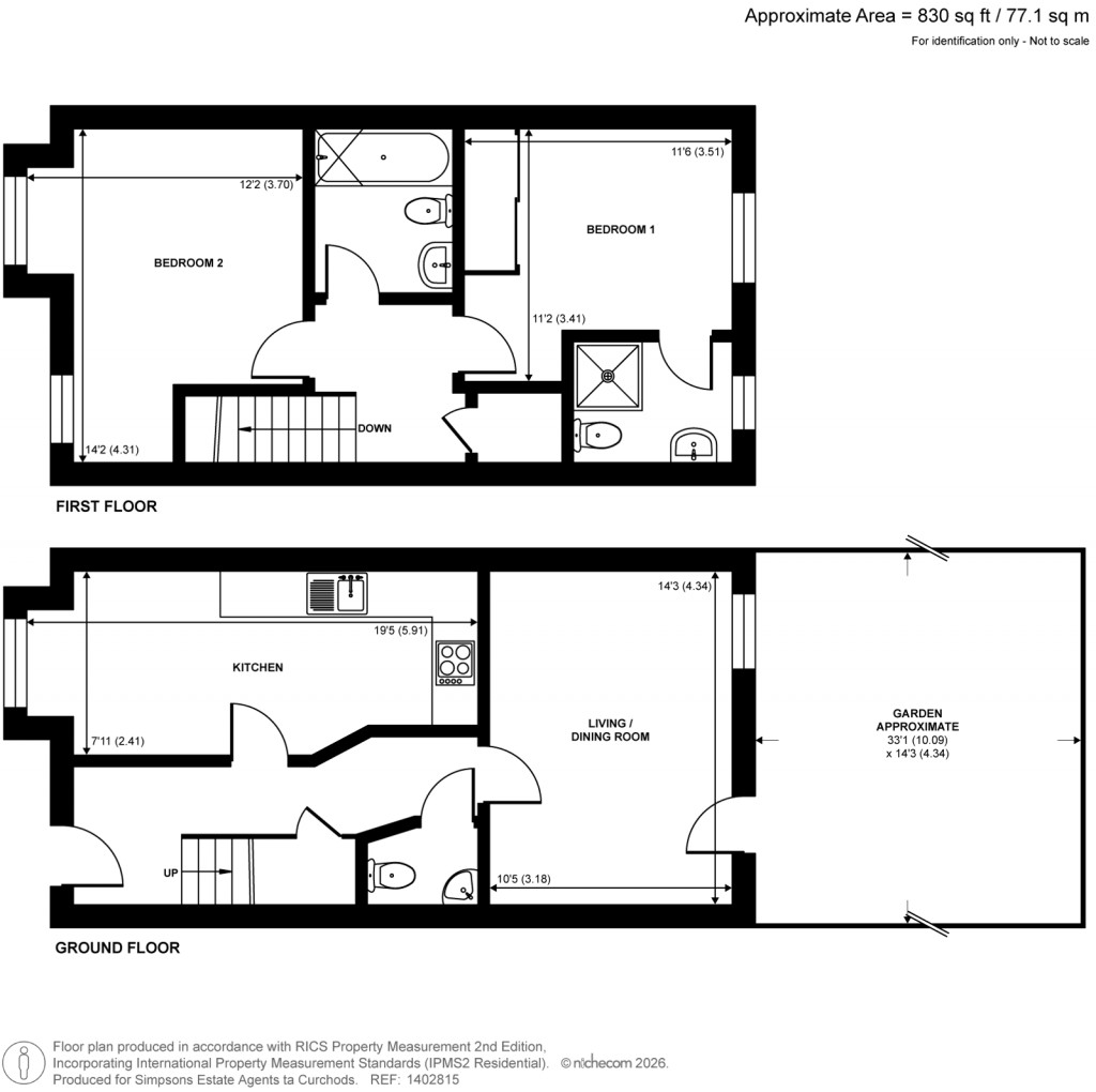 Floorplans For Fairwater Drive, Shepperton, Surrey
