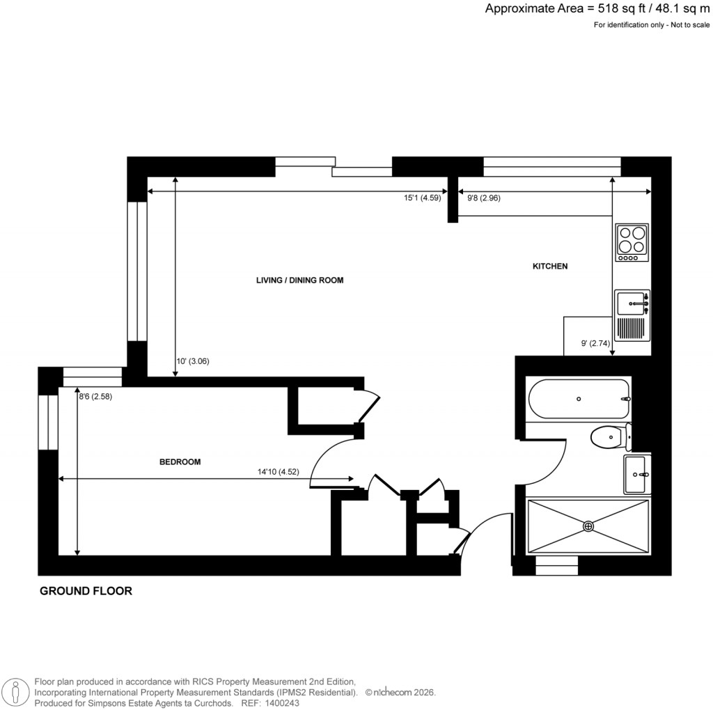 Floorplans For Peregrine Road, Sunbury-On-Thames, Surrey