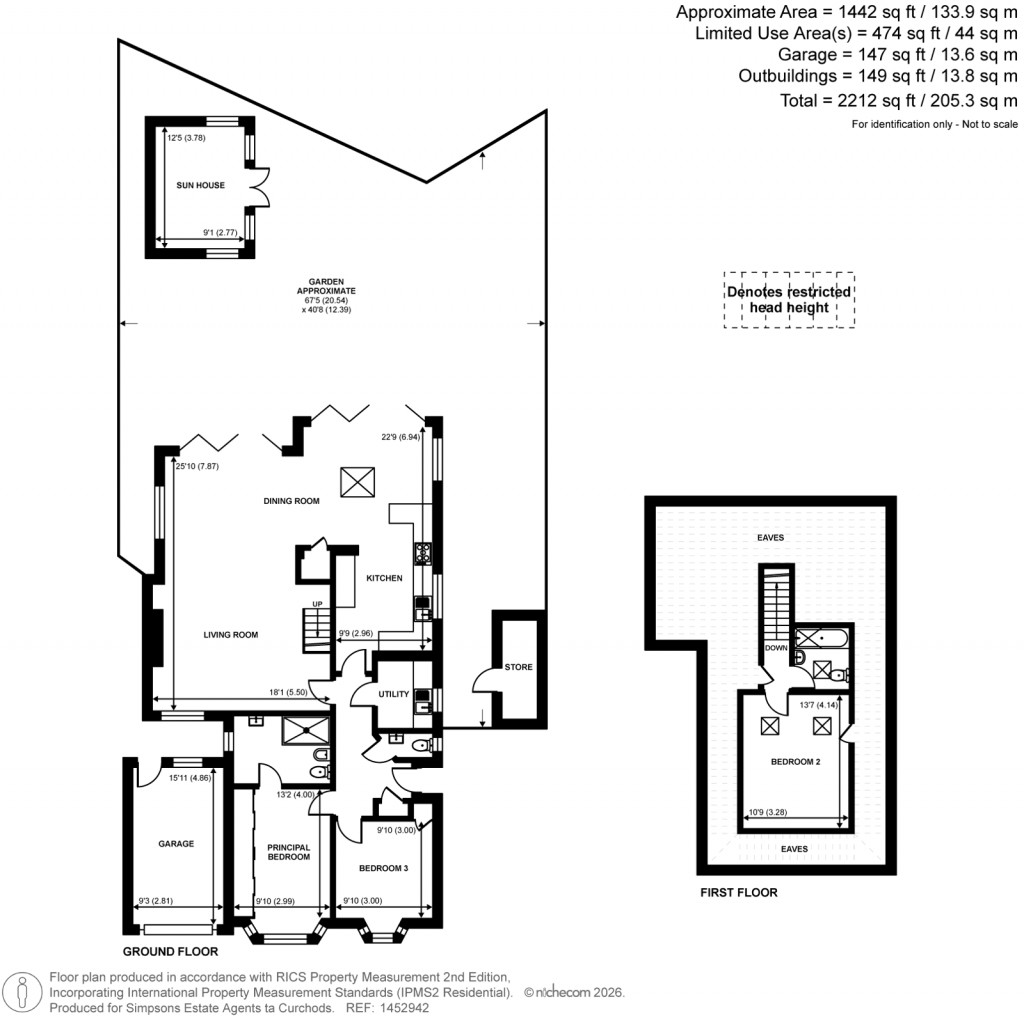 Floorplans For Barton Close, Shepperton, Surrey