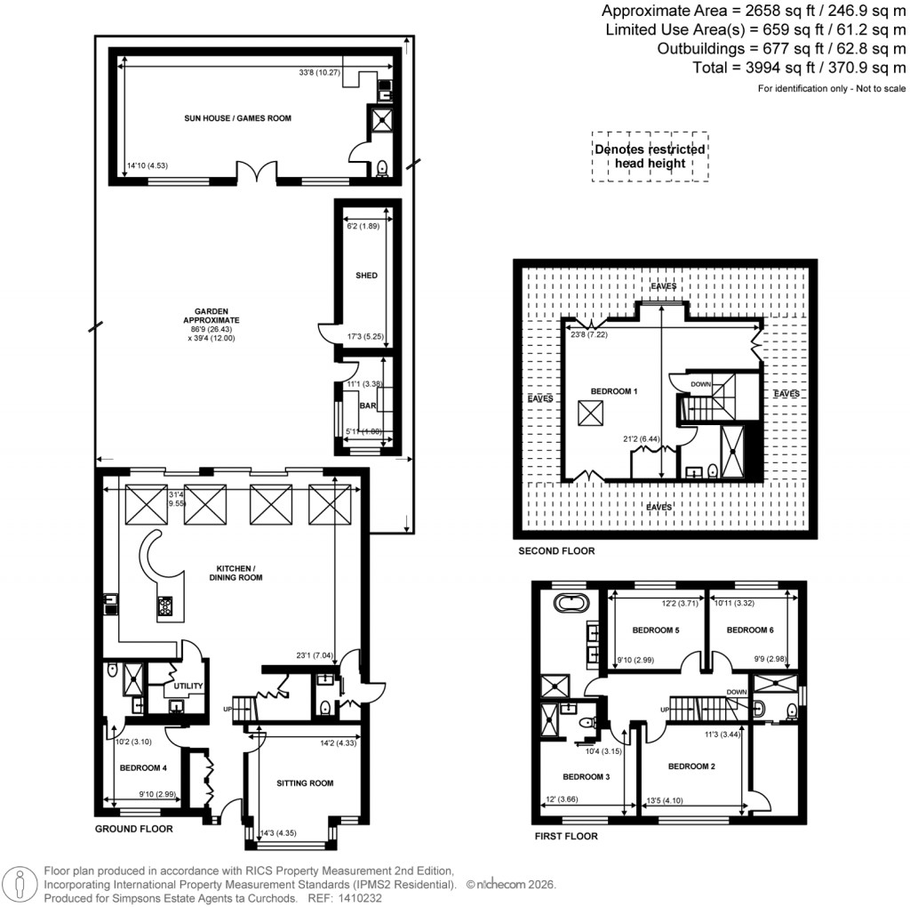 Floorplans For Laleham, Surrey