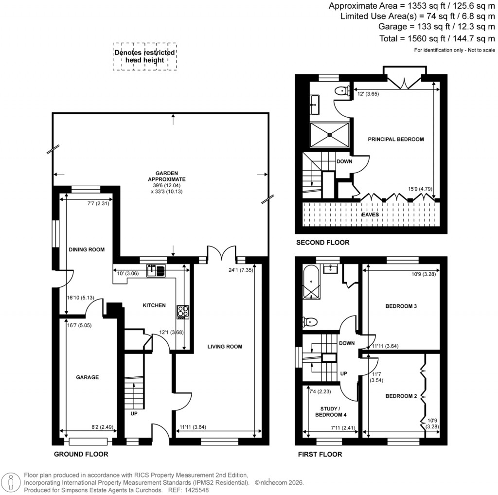 Floorplans For Fifehead Close, Ashford, Surrey